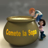 logotipo comete la sopa